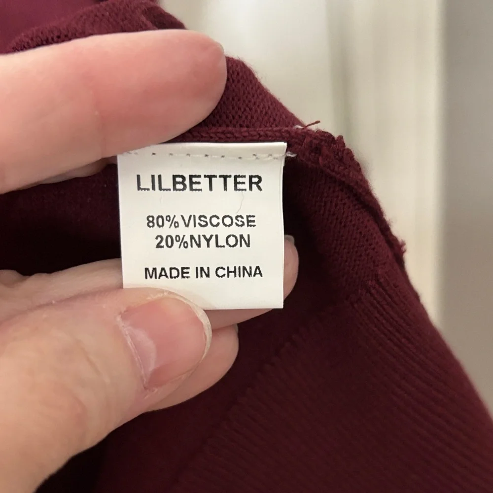 Lilbetter Burgundy Sweater
